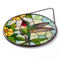 Hummingbird Stained Glass Window Hanging Suncatche - Detail
