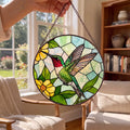 Hummingbird Stained Glass Window Hanging Suncatche - Window View