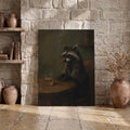Funny Raccoon Cigar & Whiskey Vintage - Funny Canvas Wall Art - Wrapped Canvas 3