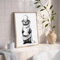 Funny Otter Toilet Paper Bathroom - Funny Canvas Wall Art - Bathroom Nature Frame 3