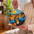 Cat Stained Glass Window Hanging - In Hand