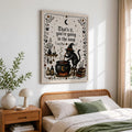 That's It You're Going in the Soup Funny Black Cat Witch - Funny Canvas Wall Art - Natural Frame 2