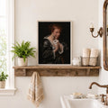 Funny Bathroom Woman Covering Nose - Funny Canvas Wall Art - Bathroom Nature Frame 4