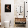 Funny Bathroom Woman Covering Nose - Funny Canvas Wall Art - Bathroom Nature Frame 6