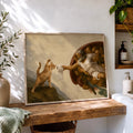 The Creation of Adam Cat Toilet Paper - Funny Canvas Wall Art - 8